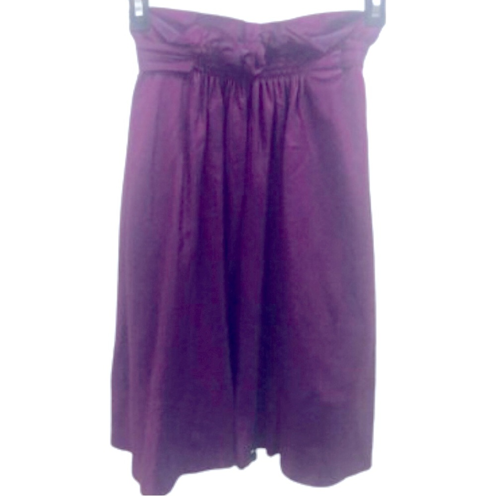BOSS HUGO BOSS PURPLE SILK BLEND FULL SKIRT • Sz 4